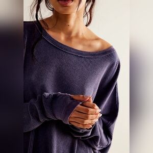 Free People Microphone Drop Thermal Tee